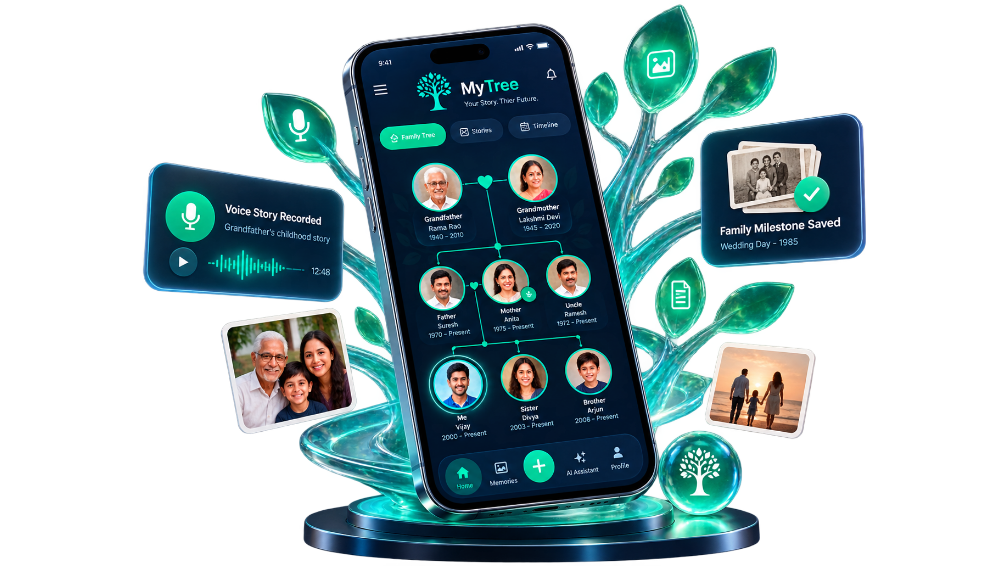 MyTree 3D Family Heritage Platform Visual