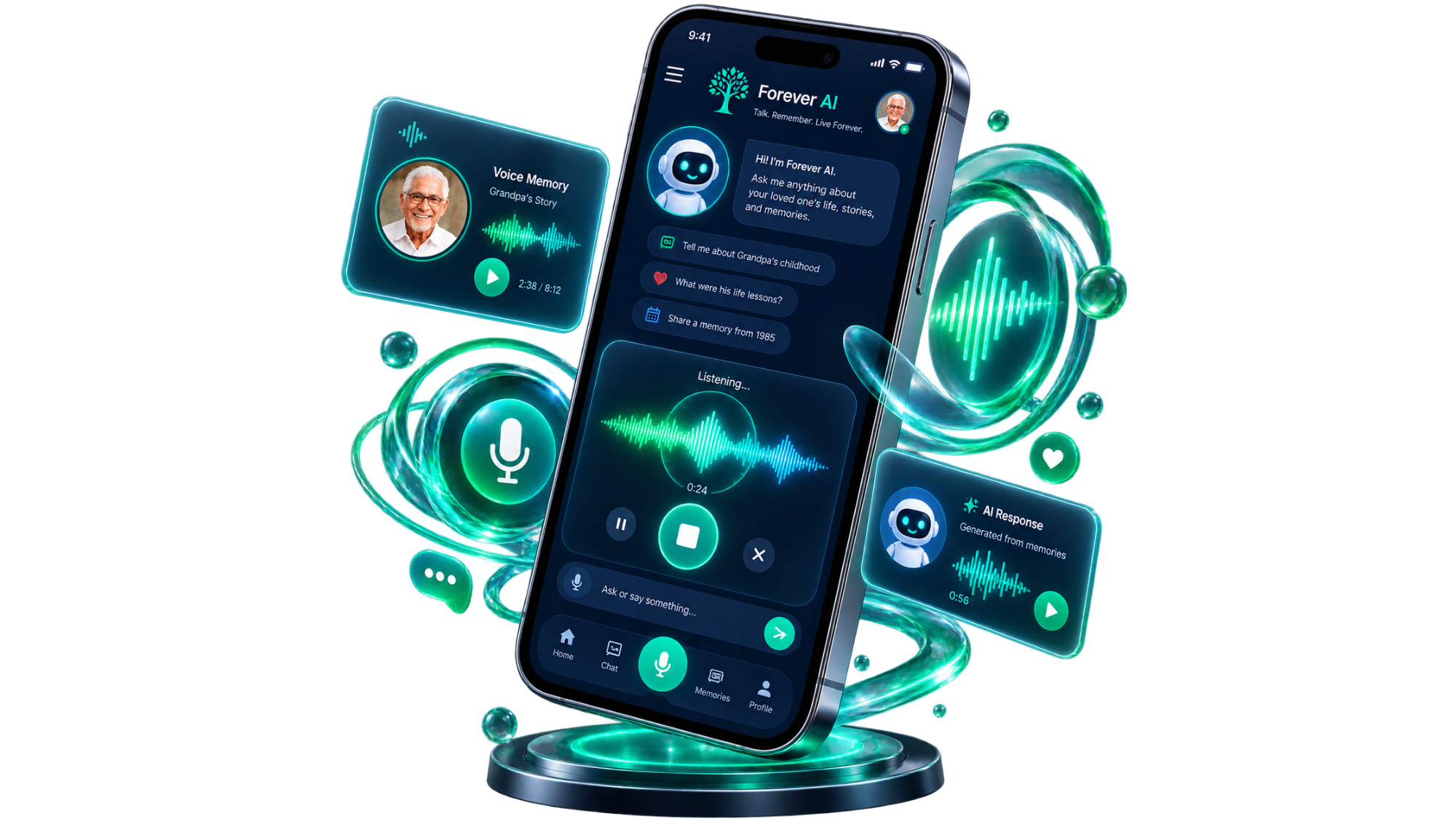 Forever AI Interactive Companion Interface